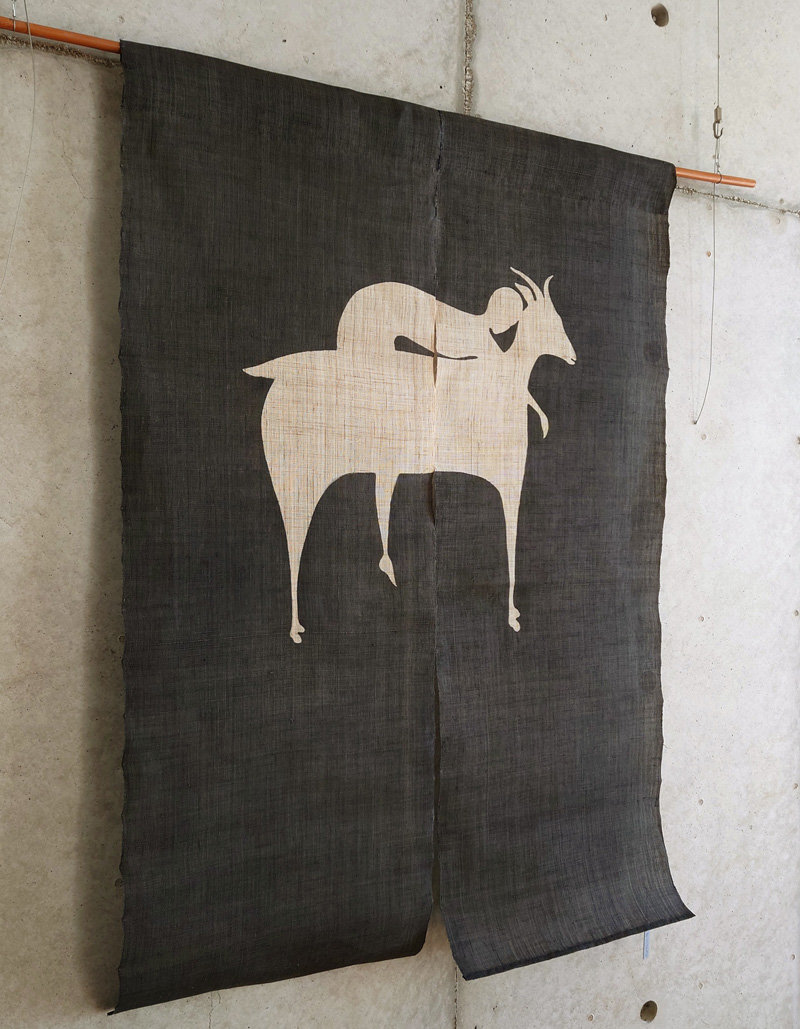 望月通陽　 型絵染め布作品 望月通陽 型絵染め布作品 望月通陽 型絵染め布作品 タグ付き①